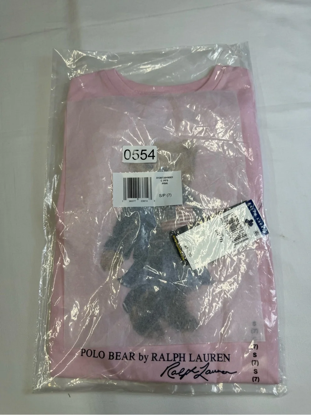 NWT GIRLS Polo Ralph Lauren Polo SZ Small 7 DRESS BEAR